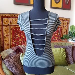 Olive green open-front tee!!